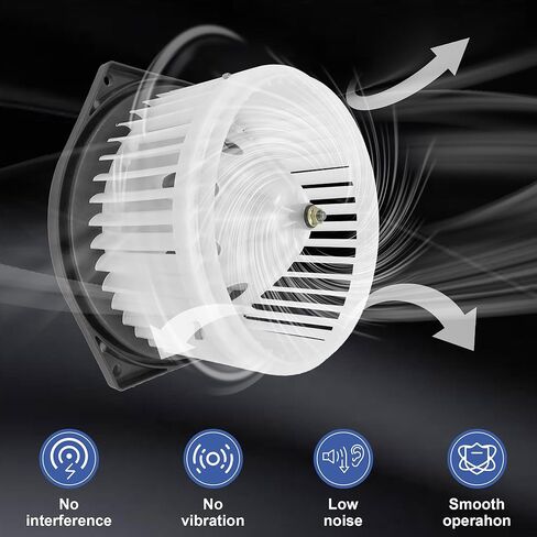 PartsFlow Heater A/C Front Blower Motor W/Fan Cage for 2002-2023 Infiniti for 2003-2023 Nissan 27225AM611 700193 in Saudi Arabia