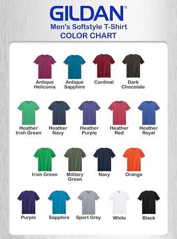 Gildan Custom Softstyle T-Shirt - Personalized US-Cotton Men Tee Shirts - Add Front & Back Design with Your Image Text Photo in Saudi Arabia