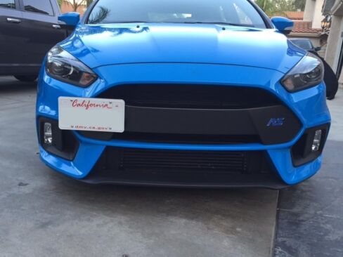 iJDMTOY No Drill Front Bumper Tow Hook License Plate Mounting Bracket Adapter Kit Compatible with 2016-2018 Ford Focus RS ONLY in Saudi Arabia
