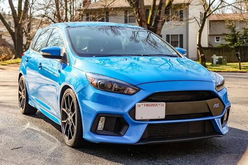 iJDMTOY No Drill Front Bumper Tow Hook License Plate Mounting Bracket Adapter Kit Compatible with 2016-2018 Ford Focus RS ONLY in Saudi Arabia