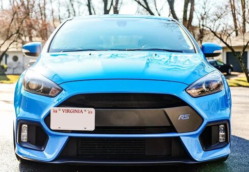 iJDMTOY No Drill Front Bumper Tow Hook License Plate Mounting Bracket Adapter Kit Compatible with 2016-2018 Ford Focus RS ONLY in Saudi Arabia