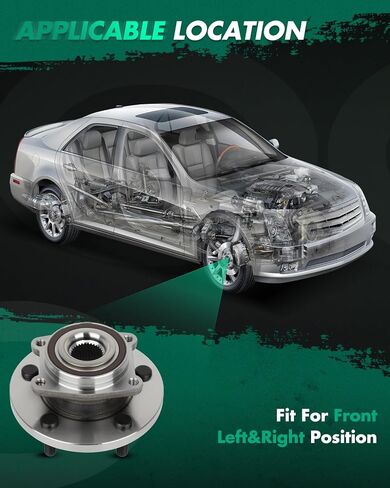 محمل العجلة والمحور من SCITOO يحل محل HA590344 الأمامي المناسب لسيارة Dodge Journey 2009-2020 مجموعة محور العجلة 5 العروات مع ABS [قطعتان] in Saudi Arabia