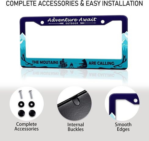 Dog Paw Car License Plate Frames, Colorful Pet Paw Printed License Plate Holder Cover, Metal Aluminum Rustproof Car Accessories for US Canada Standard Women Men 2 Holes with Screw Caps in Saudi Arabia