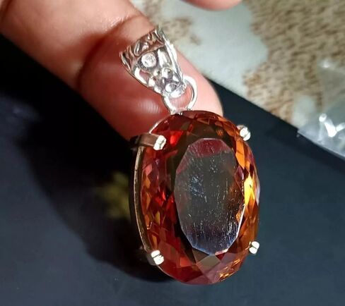50.35 Ct Zultanite 7 Color Pendant 925 Silver Loose Certified Gemstone for jewelry making in Saudi Arabia