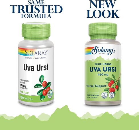 SOLARAY Uva Ursi Leaf 460 mg | Healthy Bladder, Kidney & Urinary Tract Function Support | Non-GMO | 100ct (Take 3 Daily) in Saudi Arabia