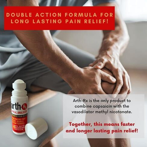 Topical Analgesic Arthritis Pain Relief, Warming Penetrating Capsaicin Roll on, Maximum Relief for Arthritis, Muscle, Joint and Back Pain 3 oz in Saudi Arabia