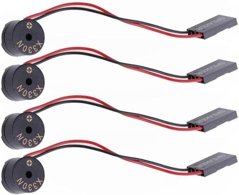 5PCS Mini Speaker Computer Motherboard Onboard Case Buzzer Buzzer 4 Pins Beep Alarm in Saudi Arabia