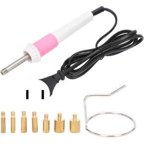 Hotfix Rhinestones Applicator Kit Hotfix Tool for Crafts Clothes Fabric Clothing with 7 Tips, Hot Fix Rhinestone Machine, Rinestones Setter Heat Fixed Wand Crystals Jewels Bling(US Plug)