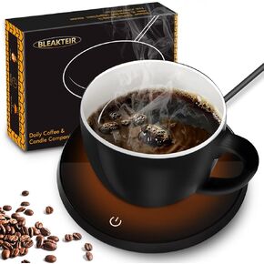 سخان القهوة - سخان القهوة الكهربائي لإيقاف المكتب تلقائيًا، ضبط درجة الحرارة الذكية لكوب القهوة للقهوة والشاي والماء والحليب والكوكو، هدايا لتدفئة القهوة للأم (بدون كوب) in Kuwait