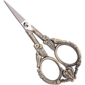 Embroidery Scissors, Small Sharp Pointed Detail Shears for DIY Craft Needlework Yarn Sewing Cross Stitch Thread Cutting Handicraft Tool, 4.6in Blue Little Bird