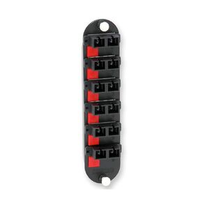 Corning LANscape CCH Patch Panel with 6 SC Duplex OM2 Multimode 50 Adapters (Ceramic Insert) CCH-CP12-G7
