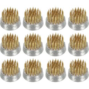 ضفادع الزهور 0.9 بوصة من باتيكل إيكيبانا كينزان، 12 قطعة أداة ترتيب الزهور النحاسية حامل دبوس الضفدع لترتيب الزهور المزهرية، لون ذهبي in Kuwait