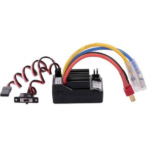GoolRC AX-D60A 60A Waterproof Brushed ESC Electronic Speed Controller for 1/10 RC Car Off-Road Truck RC Boat 2S LiPo 6-8S NiMh Battery