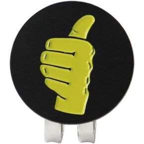 ONESHOTGOLF Golf Ball Marker with Hat Clips for Men Women Golfer, Removable Attaches Easily to Golf Cap - Soft Enamel Technique