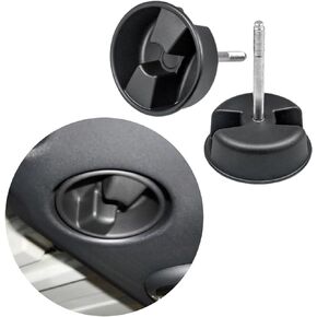 Gztoyu 2 PCS Auto Hardtop Top Panel Mounting Knob Screw for Jeep Wrangler JK 2dr and Unlimited 4dr 2007-2019 1CJ57DX9AC/1CJ57DX9AD/99172/1CJ57DX9 (2pcs Black