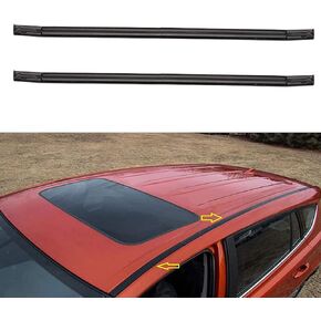 munirater 2 Pcs Black Roof Trim Molding Sealing Strip Kit Replacement for 2009-2013 Toyota Corolla