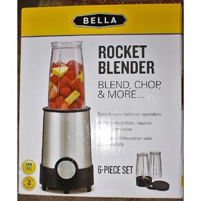 6 Piece Rocket Blender Stainless Steel