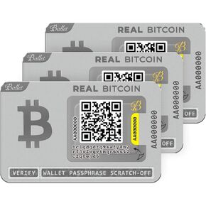 Ballet Real Bitcoin - The Easiest Crypto Cold Storage Card - Cryptocurrency Hardware Wallet with Secure Multicurrency and NFT Support, (Single)