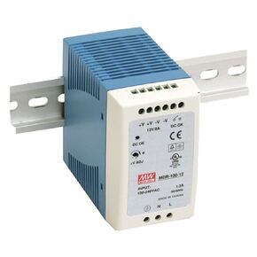 MEAN WELL MDR-100-24 AC to DC DIN-Rail Power Supply, 24V, 4 Amp, 96W, 1.5" - 1943490