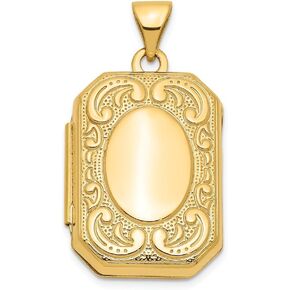 FJC Finejewelers 14k Rectangle Locket Pendant Necklace 18 inch chain included