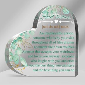 Appreciation Gifts, Thank You Gifts Gifts Acrylic Heart Plaque, Inspirational Gifts for Coworker Boss, Office Going Away Farewell Retirement Gifts, Keepsake for Home Office Table Shelf