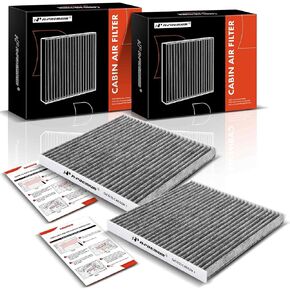 A-Premium 2-PC Cabin Air Filter with Activated Carbon Compatible with Toyota & Lexus Models - Avalon, Camry, Sienna, Solara, ES300, ES330, GX470, RX350, RX400h - Replace# 87139-06030