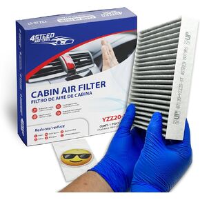 Premium Cabin Air Filter includes Activated Carbon 87139-YZZ20 + Car Air Freshener Fit for Toyota Corolla Yaris Rav4 Highlander Camry Tundra Avalon Prius & Multiple Models Replaces CF10285 CP285 C3566
