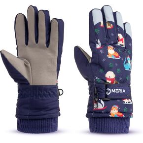 NMERIA Playful Paws Kids Winter Gloves: Water-Resistant Snow & Ski Gloves for Boys & Girls Ages 7-13 - One Size Fits All! in Saudi Arabia
