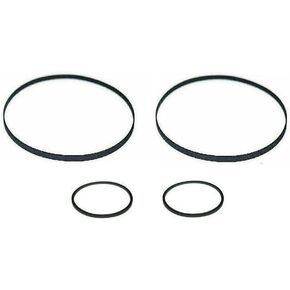 Rubber Belt Tape Mechanism Kit (4X Belts) Compatible with Sony Stereo Cassette Deck