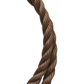 Koch Industries Twisted Polypropylene Rope, Brown, 1/4 Inch by 50 Feet, Coil