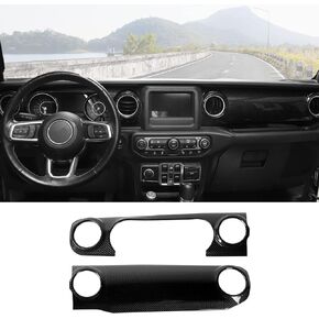 RT-TCZ Center Console Trim Cover Dashboard Control Panel Cover Decorative Interior Accessories for Jeep Wrangler JL JLU & Gladiator JT 2018-2022,Blue