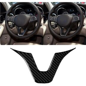 for Mercedes-Benz C-Class W204 2011-2013 Real Soft Carbon Fiber Air Condition Panel Cover Trim AC Conditioner Center Control Panel Frame Sticker Car Interior Accessories