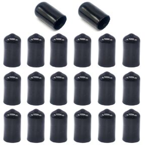 Rubber End Caps, 5/8" Vinyl End Caps Bolt Screw Covers Thread Protectors, Round Flexible Rubber Screw Covers Bolt Caps - 20 Pack