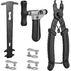 أداة سلسلة الدراجة من COTOUXKER، أداة سلسلة الدراجات مع قاطع سلسلة ذو طيات رئيسية ومدقق سلسلة لإصلاح إزالة وصلات سلسلة الدراجة in Kuwait