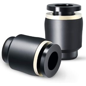TAILONZ PNEUMATIC 1/4 inch Tube OD Plastic Push-in Connect Tubing Pneumatic Cap Plug Fitting PPF-1/4 (Pack of 10)
