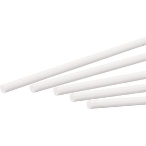 MECCANIXITY ABS Plastic Rod Round Solid White Bar 3mmx250mm for DIY Model Material, Architectural Model Making, DIY Sand Table, Pack of 5