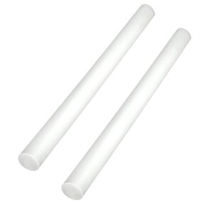 10Pack Round Acetal Copolymer Rods - 1/4 -Inch Diameter and 12-Inch Length Opaque White Acetal Copolymer Rods （POM-C） Standard Tolerance Perfect for Non-Marring Fixtures(0.25in×12in)