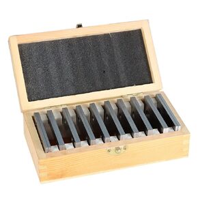 TINVHY 10-Pack 1/8In Thick 3In Long Steel Parallel Set .0002In Hardened Precision Machinist Tools