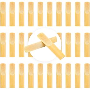 30 Pieces Clarinet Reeds 2.5, Bb Clarinet Reeds Traditional Strength 2.5 Reeds Thinner Reed Tip for Clarinet Experienced Players