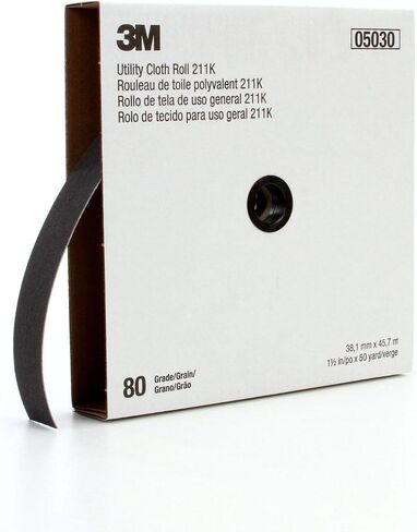 لفة قماش 3M Utility Cloth 211K، وزن 320 J، 1 بوصة × 50 ياردة، ASO، مرنة بالكامل in Kuwait