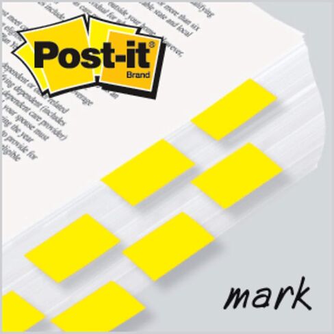 أعلام Post-it، 50/موزع، 2 موزع/عبوة، 1 بوصة عرض، أصفر (680-YW2) in Saudi Arabia