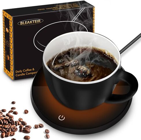 سخان القهوة - سخان القهوة الكهربائي لإيقاف المكتب تلقائيًا، ضبط درجة الحرارة الذكية لكوب القهوة للقهوة والشاي والماء والحليب والكوكو، هدايا لتدفئة القهوة للأم (بدون كوب) in Kuwait