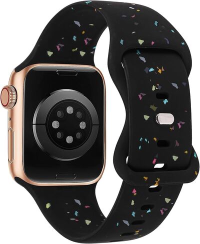 W-RARA Sport Band Compatible with Apple Watch Band 38/40/41/42/44/45/49mm for Women Men, Made from Recycled Plastic - Carbon-Neutral Soft Strap for iWatch Series SE 9 8 7 6 5 4 3 2 1 Ultra 1 2 in Saudi Arabia