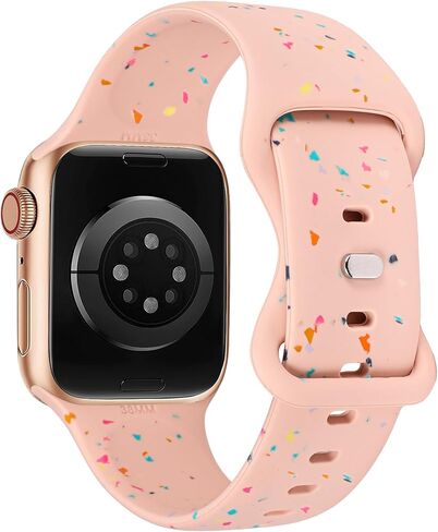 W-RARA Sport Band Compatible with Apple Watch Band 38/40/41/42/44/45/49mm for Women Men, Made from Recycled Plastic - Carbon-Neutral Soft Strap for iWatch Series SE 9 8 7 6 5 4 3 2 1 Ultra 1 2 in Saudi Arabia