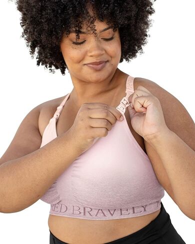 Kindred Bravely 2-Pack Hands Free Sports Pumping Bra Bundle (Black and Ombre Purple, X-Large-Busty) in Saudi Arabia