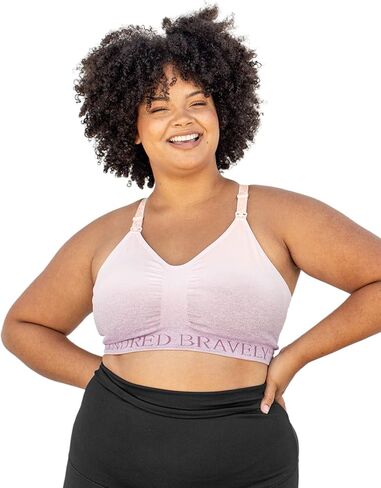 Kindred Bravely 2-Pack Hands Free Sports Pumping Bra Bundle (Black and Ombre Purple, X-Large-Busty) in Saudi Arabia