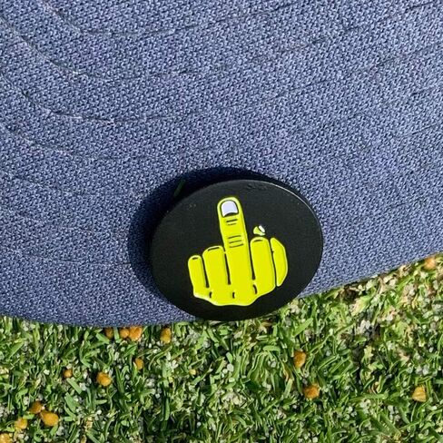 علامة كرة الجولف من ONESHOTGOLF مع مشابك للقبعة للرجال والنساء، يمكن ربطها بسهولة بغطاء الجولف - تقنية المينا الناعمة in Saudi Arabia