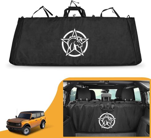 HIBRONGO Soft Top Window Storage Bag Compatible with 2021-2023 Ford Bronco 4Door Soft top Organizer for Rear Window Collection and Protection Seat Back Organizer in Kuwait