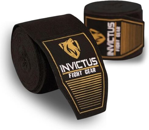 لفافات ملاكمة Invictus Fight Gear مقاس 180 بوصة لفافات يد للرجال والنساء في قفازات الملاكمة التايلاندية كيك بوكسينغ MMA سريعة الأغطية in Kuwait