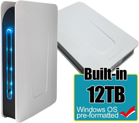 Avolusion PRO-T5 Series USB 3.0 External Hard Drive for WindowsOS Desktop PC/Laptop (White) - 2 Year Warranty (10TB) (Renewed) in Saudi Arabia